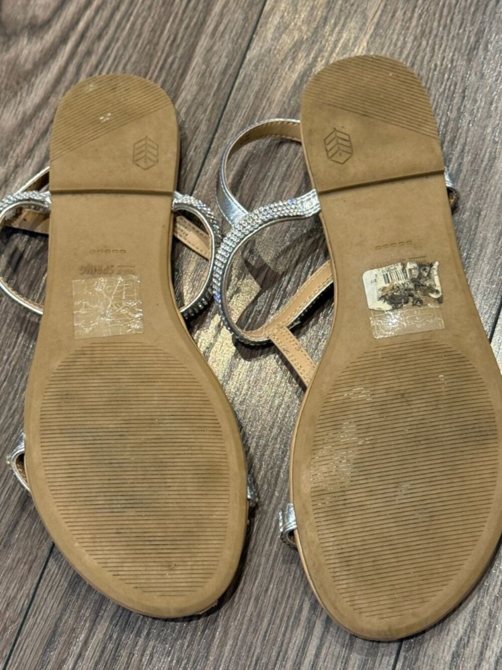 Call It Spring Rhinestone Flat Sandals — Size 9 - Picture 3 of 7